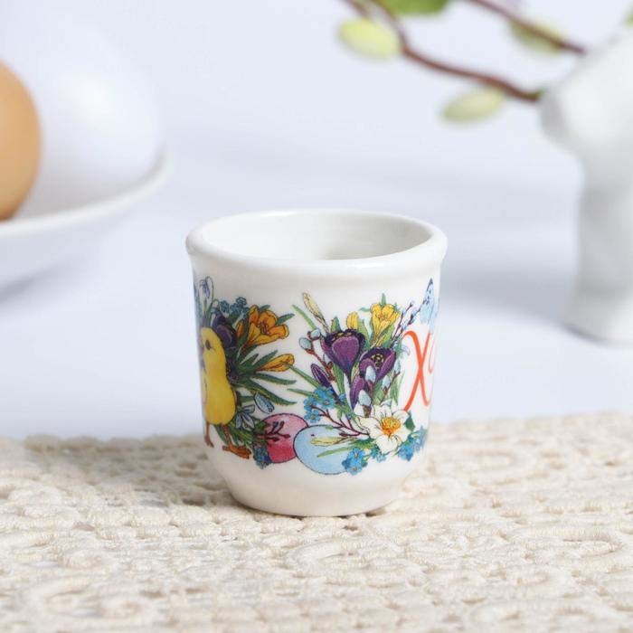 Кружечка для святой воды «Цыплята в цветах» на пасху, 5,5 х 4 х 3 см Кружечка для святой воды «Цыплята в цветах» на пасху, 5,5 х 4 х 3 см