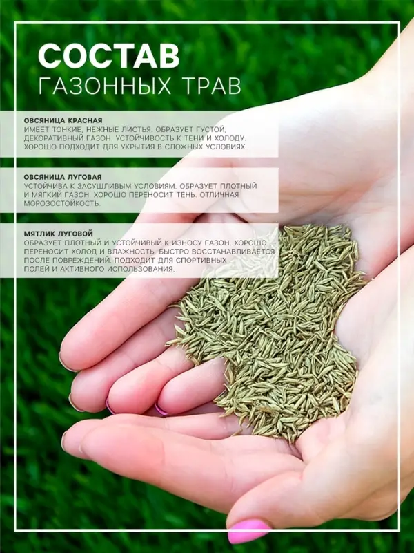 Газонная травосмесь &laquo;Универсальная&raquo;, 1 кг