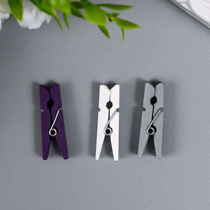 Набор декоративных мини-прищепок Mr.Painter Набор декоративных мини-прищепок Mr.Painter "Туман" 12 шт