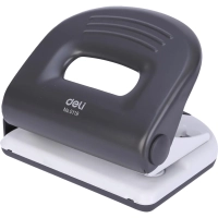 Дырокол Deli PRO до 25 листов, с линейкой,сталь,в картонной коробке,ассорти