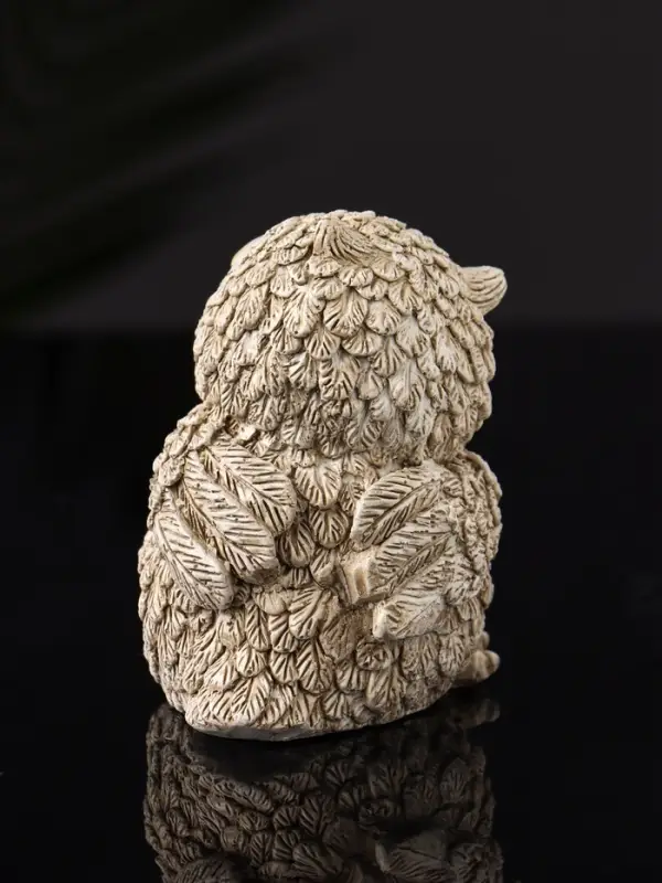 Фигурка гипс &laquo;Филин с бантом&raquo;, 8&times;6&times;6.5 см, бежевый