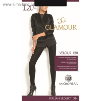 Колготки женские GLAMOUR Velour 120 цвет чёрный (nero), р-р 3