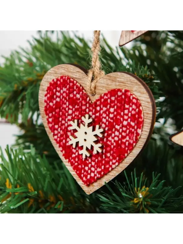 Елочная игрушка Лесная мастерская &laquo;Зимний вечер&raquo;, МИКС, красная