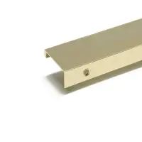 Ручка профильная мебельная торцевая CAPPIO RT001AU, L=1000 мм, м/о 960 мм, сатиновое золото, 4 шт.