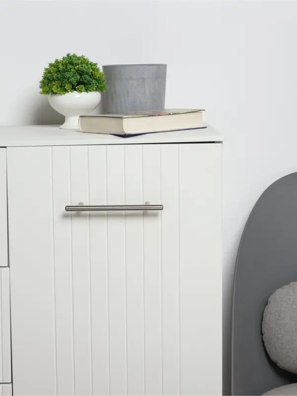 Ручка рейлинг ТУНДРА BISTRO, d=12 мм, м/о 128 мм, цвет хром