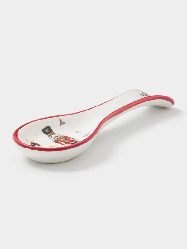 Подставка под ложку новогодняя Доляна «Щелкунчик», 22.3×7.1×2.5 см, доломит, белая Подставка под ложку новогодняя Доляна «Щелкунчик», 22.3×7.1×2.5 см, доломит, белая