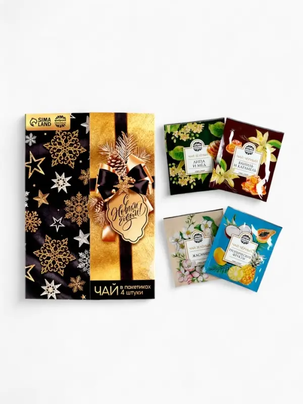 Чай в пакетиках &laquo;С Новым годом!&raquo; в конверте, 7.2 г (4 шт.&times;1.8 г)