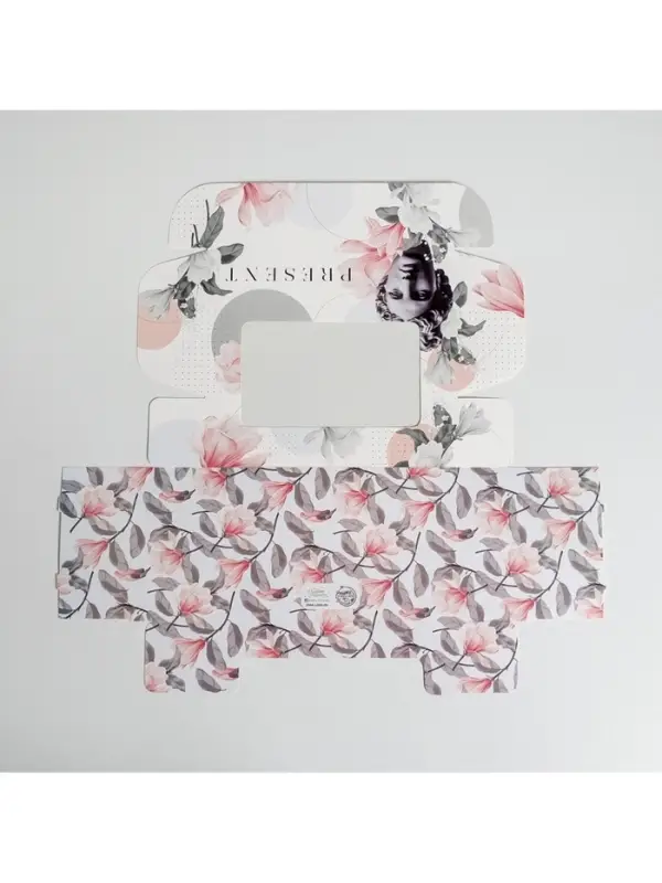 Коробка для эклеров, кондитерская упаковка, 5 вкладышей, Present, 25.2&times;15&times;7 см