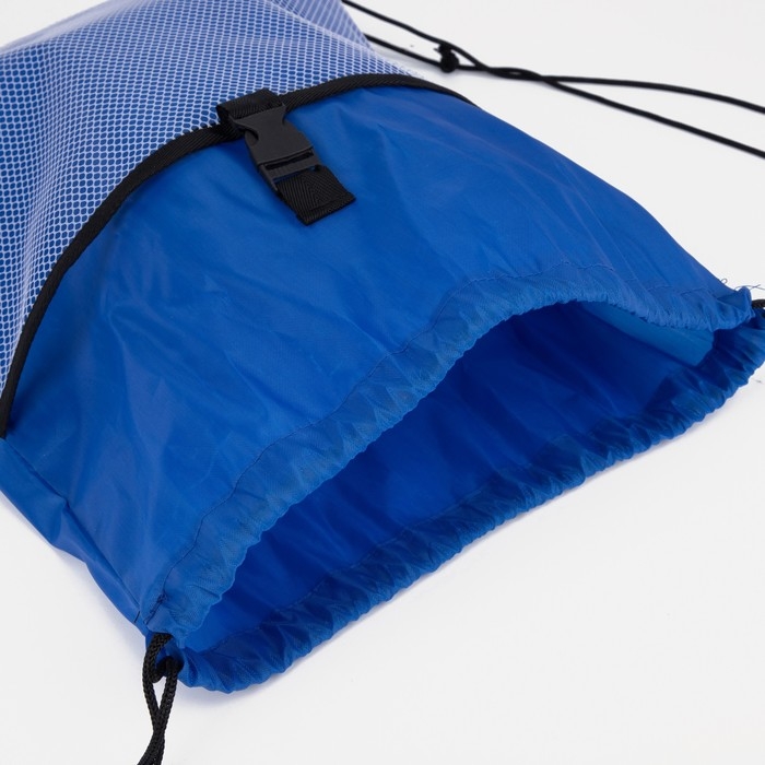 Мешок для обуви на шнурке, цвет синий Мешок для обуви на шнурке, цвет синий