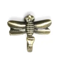 Крючок мебельный CAPPIO DRAGONFLY, однорожковый, цвет бронза