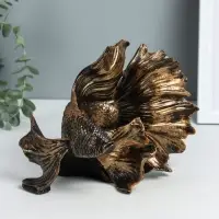 Фигура полистоун &laquo;Рыбка золотая&raquo;, 20.5&times;16&times;14 см