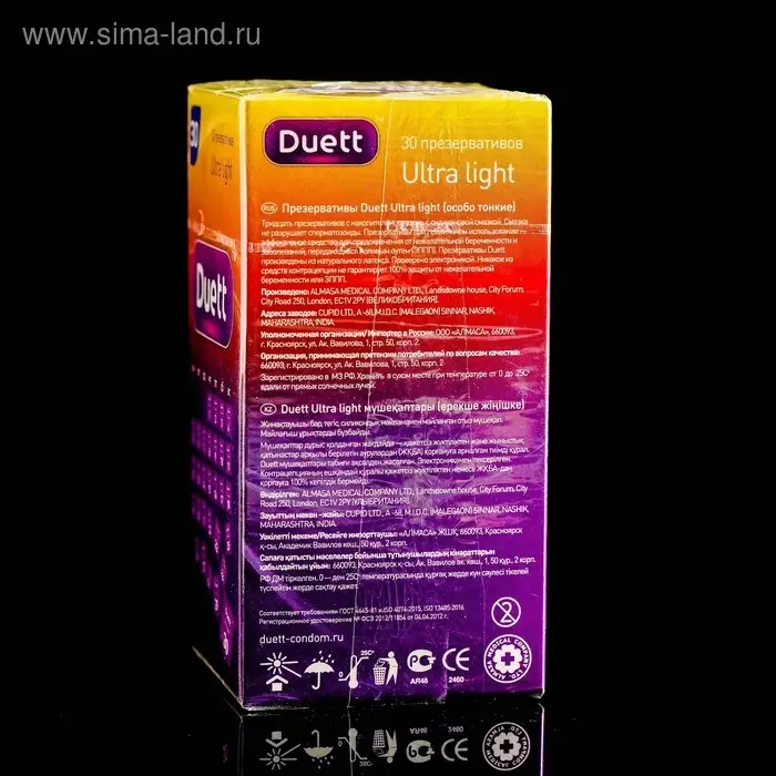 Презервативы DUETT ultra light 30 шт.