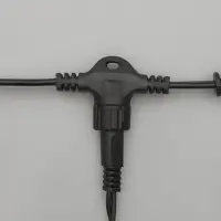 Гирлянда &laquo;Занавес&raquo; 2&times;3 м, IP44, УМС, тёмная нить, 760 LED, свечение синее, 220 В