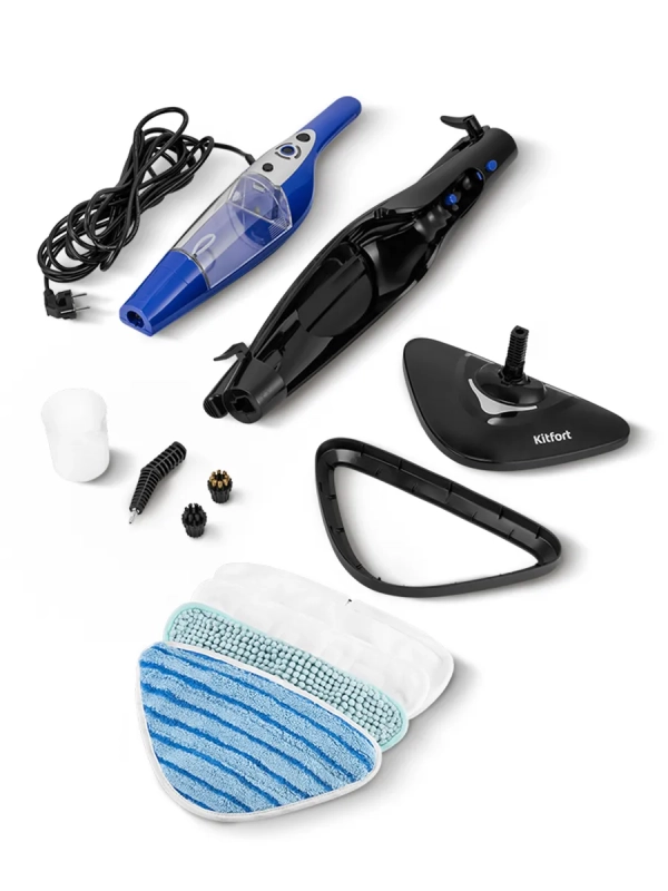 Паровая швабра Паровая швабра "2 в 1" с насадками КТ-1089 - 1500 Вт