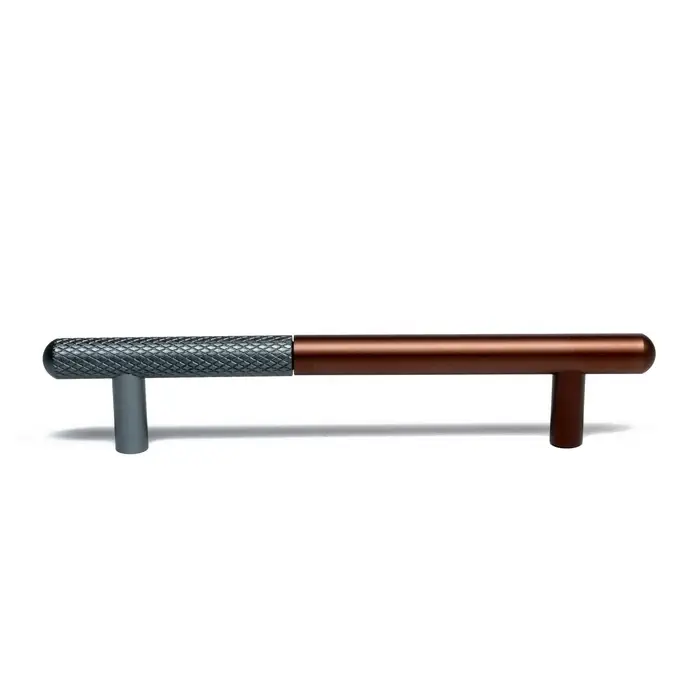 Ручка-рейлинг CAPPIO EPHRAM, м/о 128 мм, цвет серый/коричневый