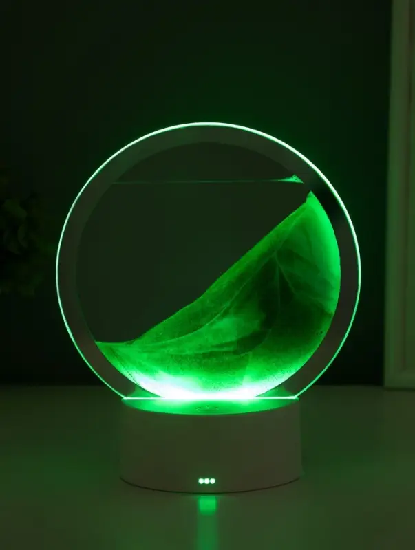 Светильник настольный СТАРТ Sands, LED, 10 Вт, USB, 16&times;16&times;20 см, 3хAA, зелёный