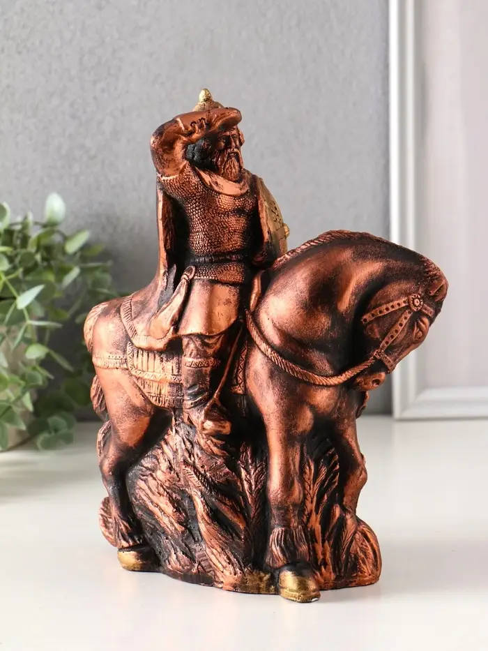 Фигура гипс «Богатырь на коне», 25×19×11 см Фигура гипс «Богатырь на коне», 25×19×11 см