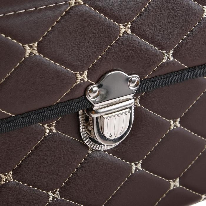 Органайзер кофр в багажник автомобиля HT-098, саквояж 68×32×30 см, коричневый, экокожа Органайзер кофр в багажник автомобиля HT-098, саквояж 68×32×30 см, коричневый, экокожа