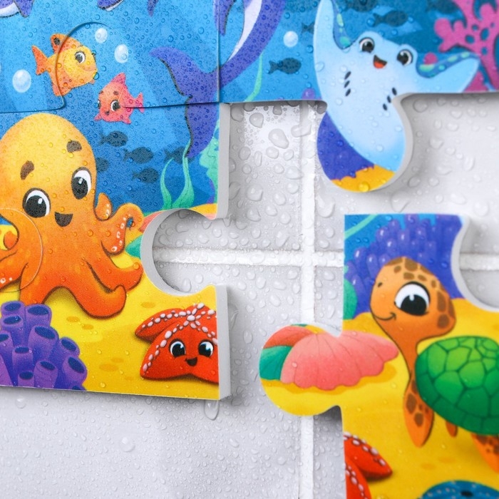 Мягкий пазл для малышей &laquo;Морской мир&raquo;, 6 деталей, Крошка Я