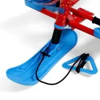 Снегокат &laquo;Twiny 1+&raquo; sportcar, со спинкой, голубой, красный, TW1+/SC Nika Kids