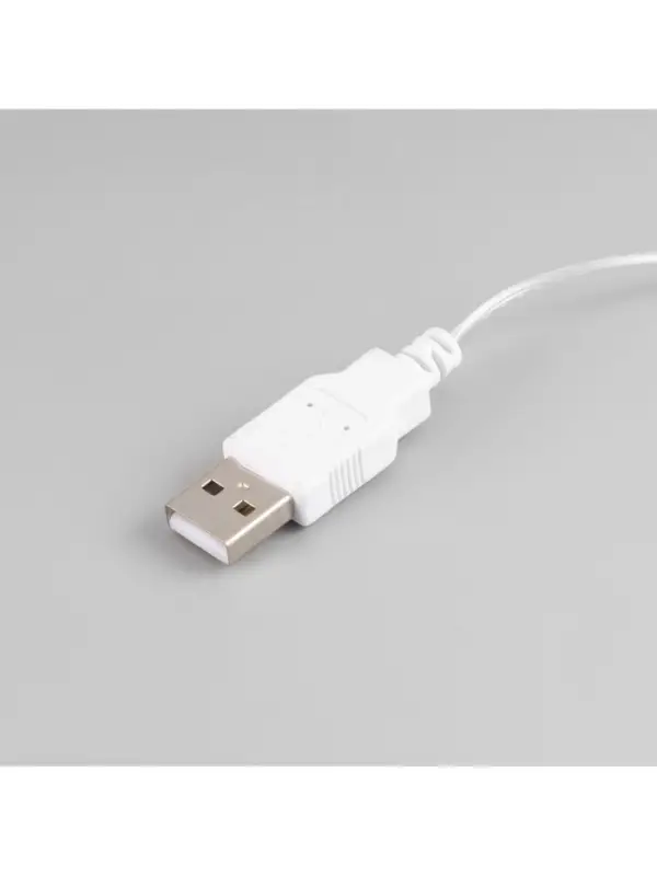 Гирлянда &laquo;Занавес&raquo; 2.8&times;3 м, роса на крючках, IP20, серебристая нить, 300 LED, свечение тёплое белое, мерцание, USB