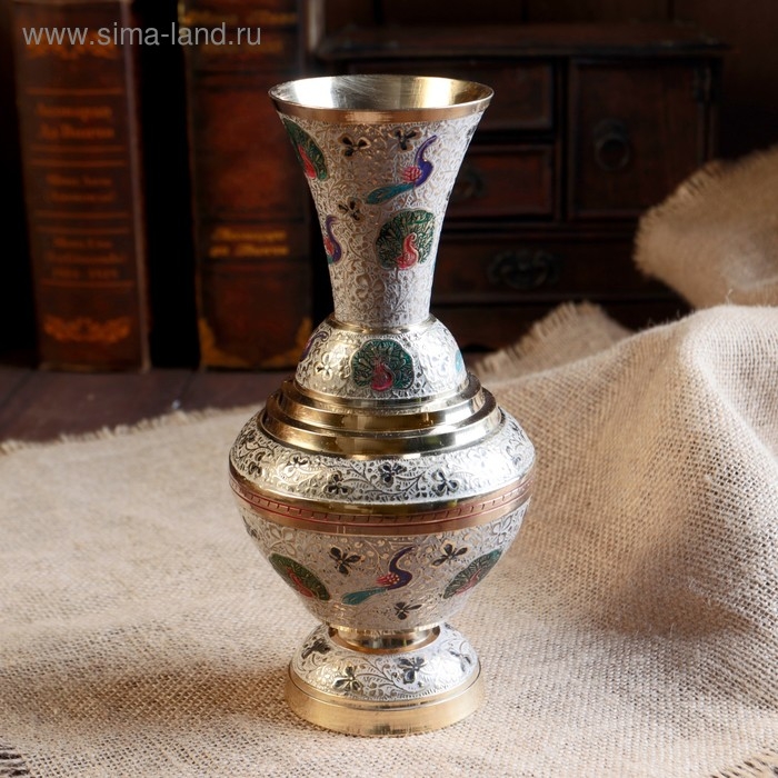 Ваза  Ваза "Мурсия" латунь 10х10х23 см