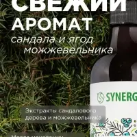 Жидкое мыло Synergetic &laquo;Сандал и ягоды можжевельника&raquo;, для рук и тела, 380 мл