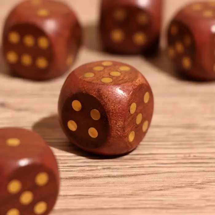 Игра настольная &laquo;Кубики&raquo;, 6.5&times;6.5&times;6.5 см, дерево шишам