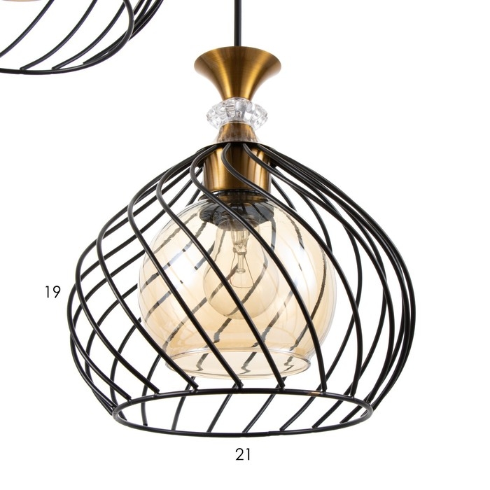 Светильник BayerLux Светильник BayerLux "Синара" 3хE27 40Вт черный 40х40х100 см