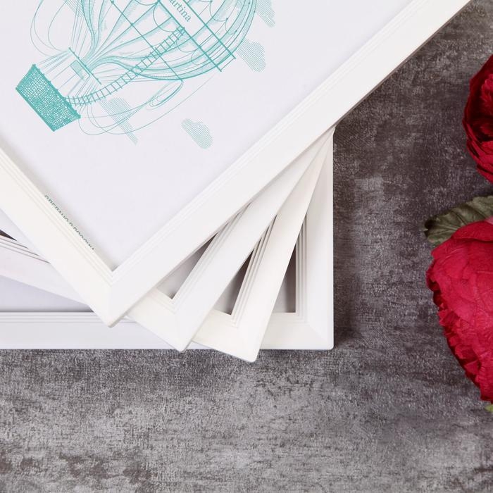 Фоторамка пластик L-5 15х21 см белый (пластиковый экран) Фоторамка пластик L-5 15х21 см белый (пластиковый экран)