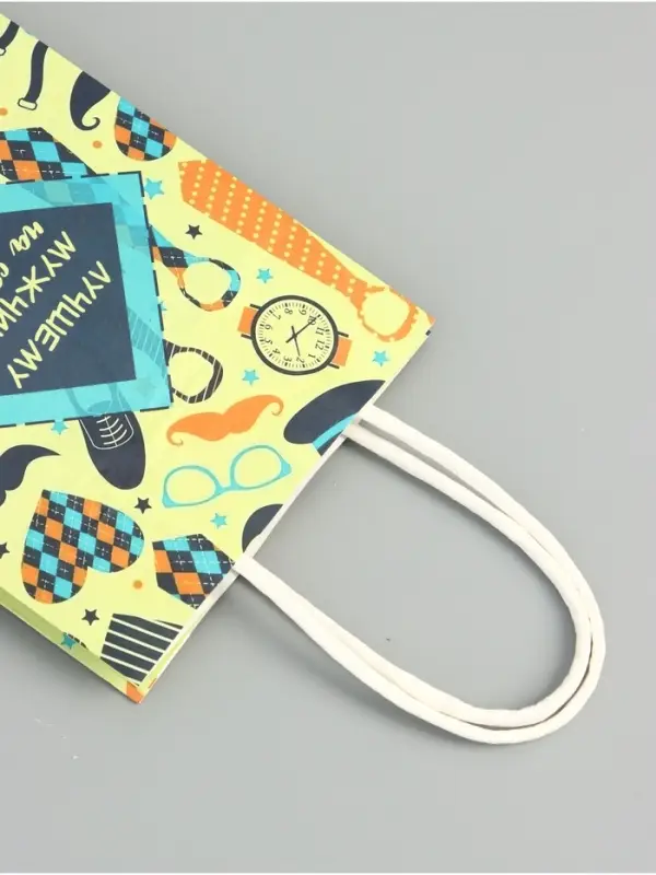 Пакет подарочный крафт «Лучшему мужчине!» 12×6×16 см