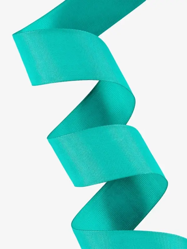 Лента репсовая, 40 мм, 23&plusmn;1 м, бирюзовая №209
