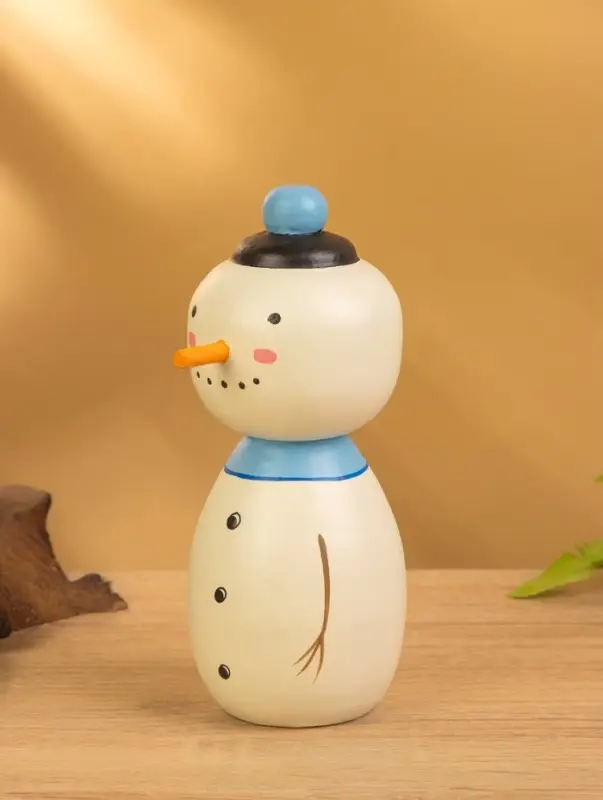 Деревянная кукла кокеши «Снеговик», 7×8.5×17 см Деревянная кукла кокеши «Снеговик», 7×8.5×17 см