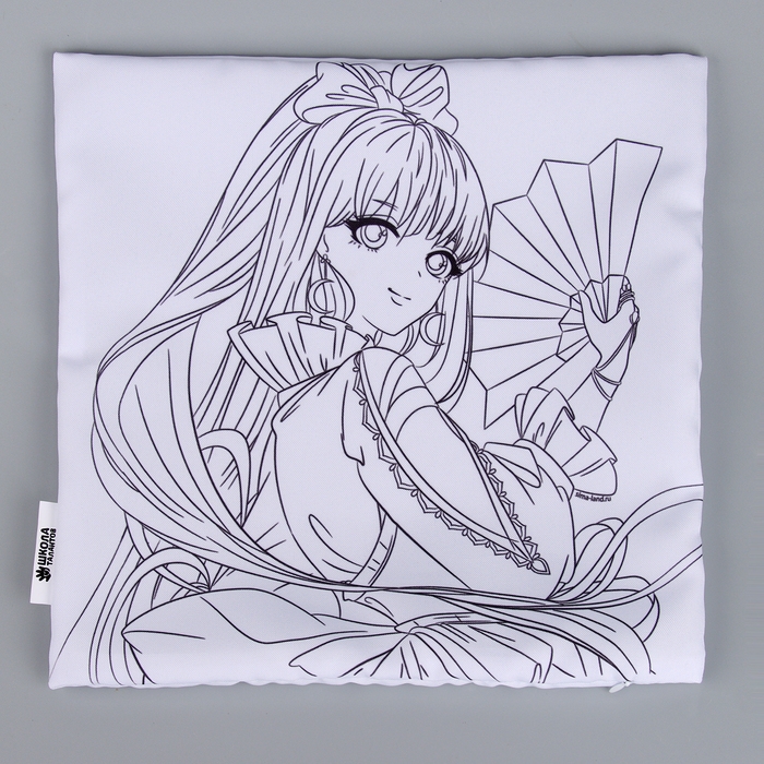 Наволочка под раскраску «Девушка с веером», 30 х 30 см Наволочка под раскраску «Девушка с веером», 30 х 30 см