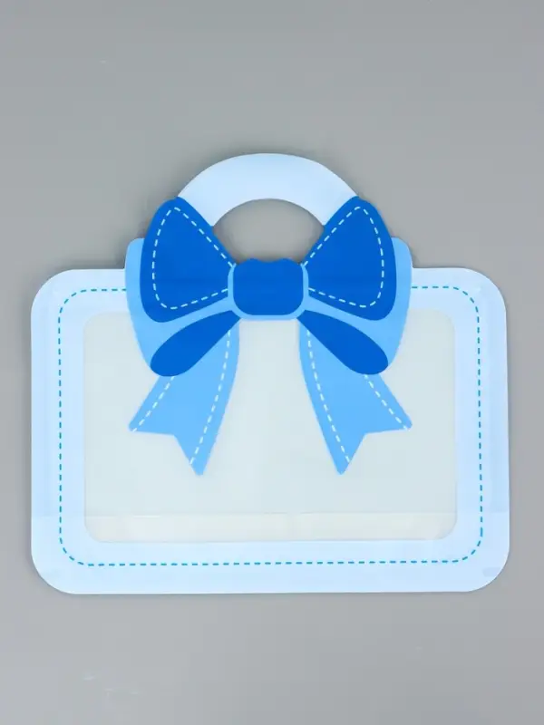 Пакет подарочный, с zip-lock застежкой &laquo;Сумка с бантом&raquo;, голубой, 24&times;28 см