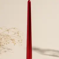 Набор свечей античных, 2.3&times;24.5 см, 5 ч, 55 г, 2 шт., бордо металлик