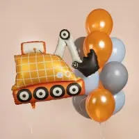 Воздушный шар фольгированный 44" &laquo;Экскаватор&raquo; сатин