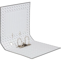 Папка-регистратор 75мм Attache А4, темно-сер., тиснение кожа, мет. угол