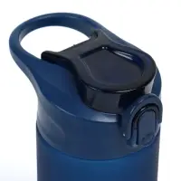 Бутылка для воды onlytop, 550 мл, тритан, с трубочкой, с поильником, синяя