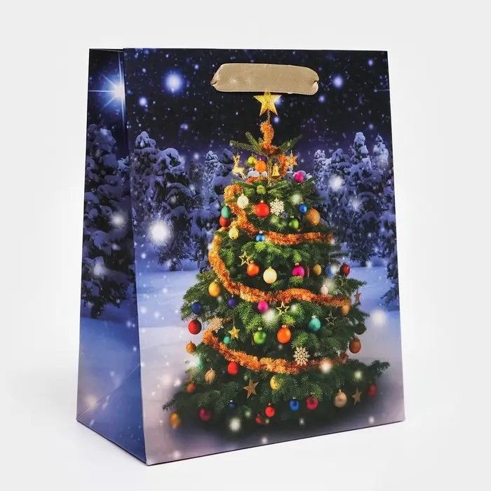 Пакет подарочный, ламинированный, «Ёлочка»,18×23×10 см Пакет подарочный, ламинированный, «Ёлочка»,18×23×10 см