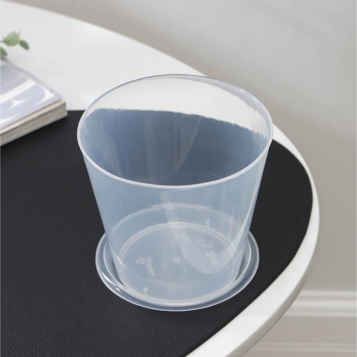 Горшок для орхидей с поддоном Доляна, 800 мл, пластиковый, прозрачный Горшок для орхидей с поддоном Доляна, 800 мл, пластиковый, прозрачный