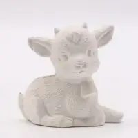 Фигурка декоративная &laquo;Козленок Тиша&raquo;, неокрашенная, 7&times;8&times;5 см, белая
