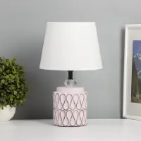 Лампа настольная RISALUX &laquo;Медитация&raquo;, Е14, 40 Вт, розовая, 20&times;20&times;35 см