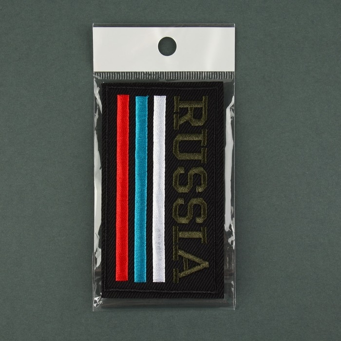 Шеврон на липучке «Россия», 9 × 5 см Шеврон на липучке «Россия», 9 × 5 см