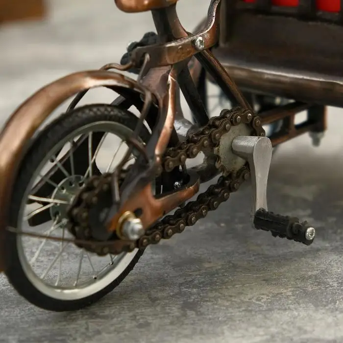 Сувенир из нержавеющей стали «Велосипед с каретой», 27×12×19 см Сувенир из нержавеющей стали «Велосипед с каретой», 27×12×19 см