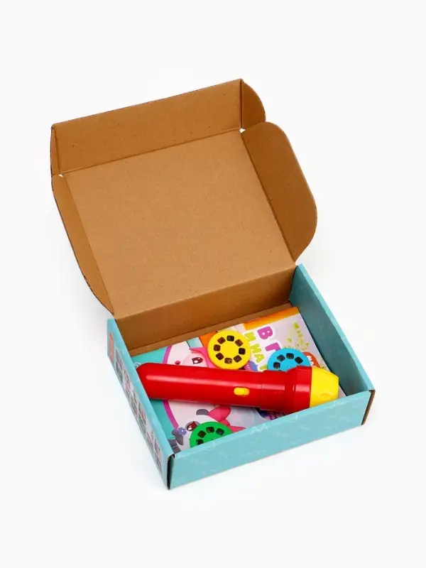 Игровой набор с проектором Малышарики, 3 книжки