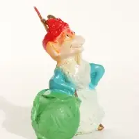 Свеча новогодняя "Коза с капустой" 7х4,5х9,5 см, огненный