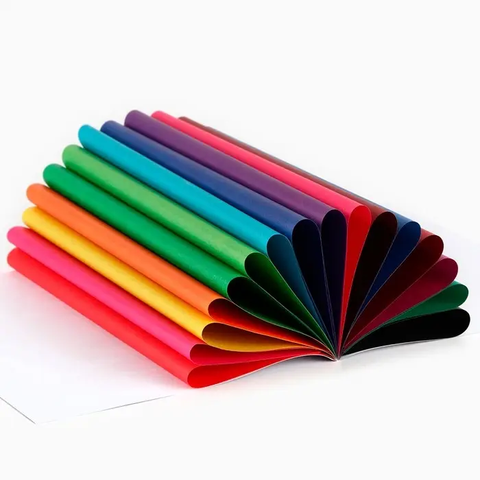 Цветная бумага, А4, 16 листов, 16 цветов, немелованная, двусторонняя, на скрепке, 48 г/м&sup2;, &laquo;Маша и медведь&raquo;