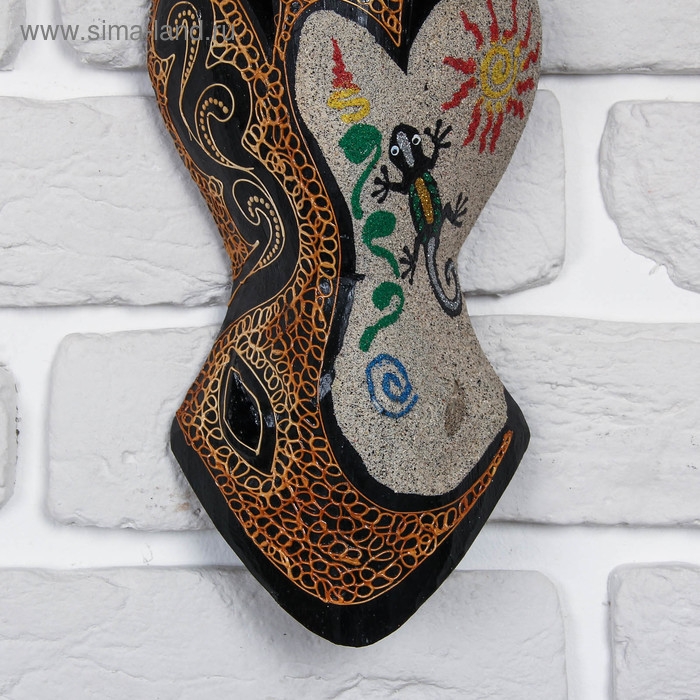 Маска дерево Маска дерево "Зебра" 30х11х4,5 см