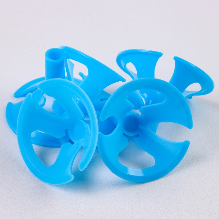 Держатель-зажим для шаров, d=5 мм, цвет голубой, набор 100 шт. Держатель-зажим для шаров, d=5 мм, цвет голубой, набор 100 шт.